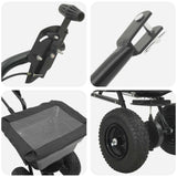 Spreader Black 53 x 108 x 74 cm PVC and Steel 42019628