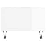 Coffee Table High Gloss White 90x50x36.5 cm Engineered Wood 830590