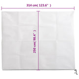 Plant Fleece Covers with Zip 2 pcs 70 g/m 3.14x2.5 m 3203522