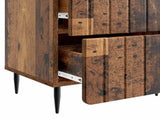 Bedside Cabinet with Drawer 2 pcs Old Wood 43 x 34.5 x 49.5 cm 894312