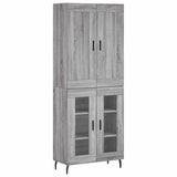 Highboard Grey Sonoma 69.5x34x180 cm Engineered Wood 3199639