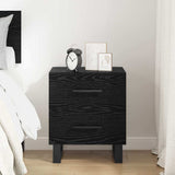 Bedside Cabinet Black Oak 40 x 35 x 47.5 cm Engineered Wood 882062