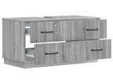 Bathroom Sink Cabinet HOORN Grey Sonoma 82 x 41x 56 cm 897241