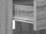 Bedside Table Grey Sonoma 40.5 x 40 x 48 cm Engineered Wood 891066