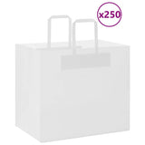 Paper Bags 250 pcs with Handles White 32x22x28 cm 4101848