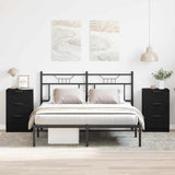 Bedside Cabinet 2 pcs Black Oak 40 x 65 x 65 cm Engineered Wood 862768