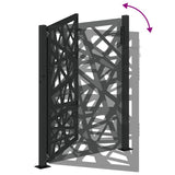 Garden Gate Black 100x125 cm Steel Light Design 4100950