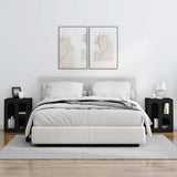 Bedside Table 2 pcs Black 40 x 35 x 50 cm Engineered Wood 891247