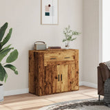 Sideboard Old Wood 80x33x70 cm Engineered Wood 857075