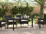 Garden Table Black 160 x 80 x 73 cm Metal 42010314