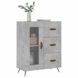 Sideboard Concrete Grey 69.5x34x90 cm Engineered Wood 828016