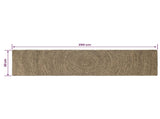 Area Rugs Natural and Black 60 x 250 cm Jute 42010615