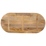 Table Top 120x50x3.8 cm Oval Solid Wood Mango 370138