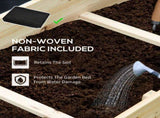117cm x 100cm x 54cm 3 Tier Raised Garden Bed 376L Fir Wood Elevated Planter Flower Box with 9 Grow T3398P322129