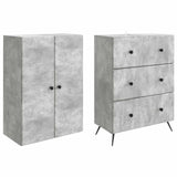 Cabinet Set 2 pcs Concrete Grey 66 x 34.5 x 90 cm 3416883