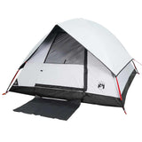 Camping Tent Dome 3-Person White Blackout Fabric Waterproof 94698