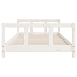 Kids Bed Frame White 90x200 cm Solid Wood Pine 834424