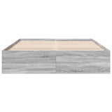 Bed Frame without Mattress Grey Sonoma 150x200 cm 3281012