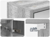 Bathroom Mirror Cabinet Grey Sonoma 63.5 x 16 x 62.5 cm 889156