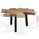 Coffee Table Genuine Teak 80x70x38 cm 244550
