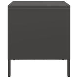 ZNTS Bedside Cabinet Black 35x39x43.5 cm Steel 851244