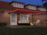 Retractable Awning Red 450 x 350 cm Fabric and Steel 3331170