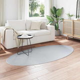 Area Rugs Oval HUARTE Grey 100 x 200 cm 100% Polyester 4103636