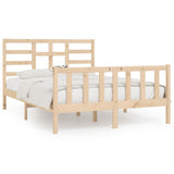 Bed Frame without Mattress 150x200 cm King Size Solid Wood 3107618