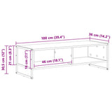 TV Cabinet 100 x 36.5 x 30.5 cm Artisian Oak Engineered Wood 886557