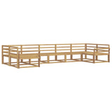 Outdoor Sofa Set 7 pcs White Solid Acacia Wood 3386968
