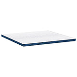 Mattress Pads White and blue 180 x 200 cm Gel Memory Foam 4106273