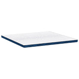 Mattress Topper White 180 x 200 x 8 cm Jaquard Fabric 4106273