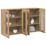Wall Mounted Cabinet 2 pcs Artisan oak 69.5 x 34 x 90 cm 3334306