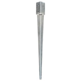 145405 Ground Spikes 6 pcs Silver 7x7x90 cm Galvanised Steel