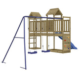Outdoor Playset Natural pine Impregnated pine wood Large Durable 3155911