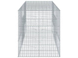 Gabion Basket with Cover 300x100x150 cm Galvanised Iron 3295215