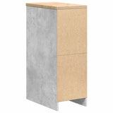 ZNTS Garage Storage Cabinet Concrete Grey 30x51x85 cm Solid Wood Pine 860529