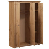 3-Door Wardrobe 118x50x171.5 cm Pine Panama Range 282661