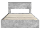 Storage Bed Concrete Grey 100 x 200 cm Engineered Wood 3410829