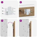 Wall-Mounted Headboard UTRECHT Artisan Oak Engineered Wood 897814