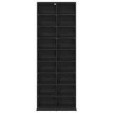 CD Cabinet Black Oak 65 x 23.5 x 175 cm Engineered Wood 8012659