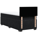 Box Spring Bed with Mattress Black 100x200 cm Velvet 3286230