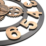 Wall Clock Metal 58 cm Golden and Black 283861