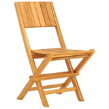 Folding Garden Chair Set of 2 Teak Solid Teak Wood Regular 362759