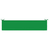 2-Piece Bench Cushions SOEST 2 pcs 100% Polyester Green 949179