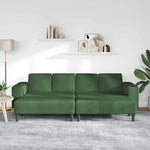 Fabric Sofa with Cushion Dark Green Corduroy fabric 3335136