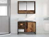 Bathroom Cabinet Old Wood 65 x 33 x 60 cm Engineered Wood 883634