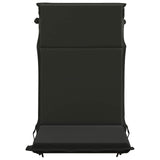 High Back Chair Cushion GEMERT 2 pcs 100% Polyester Black 945732