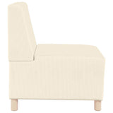 Modular Sofa Unit Armless 2 pcs Cream 55 x 74 x 82 cm 3399778