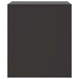 Bedside Cabinets 2pcs Black 34.5x39x44 cm Steel 841752